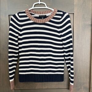 Striped Navy Blue and White Sweater by Banana Republic